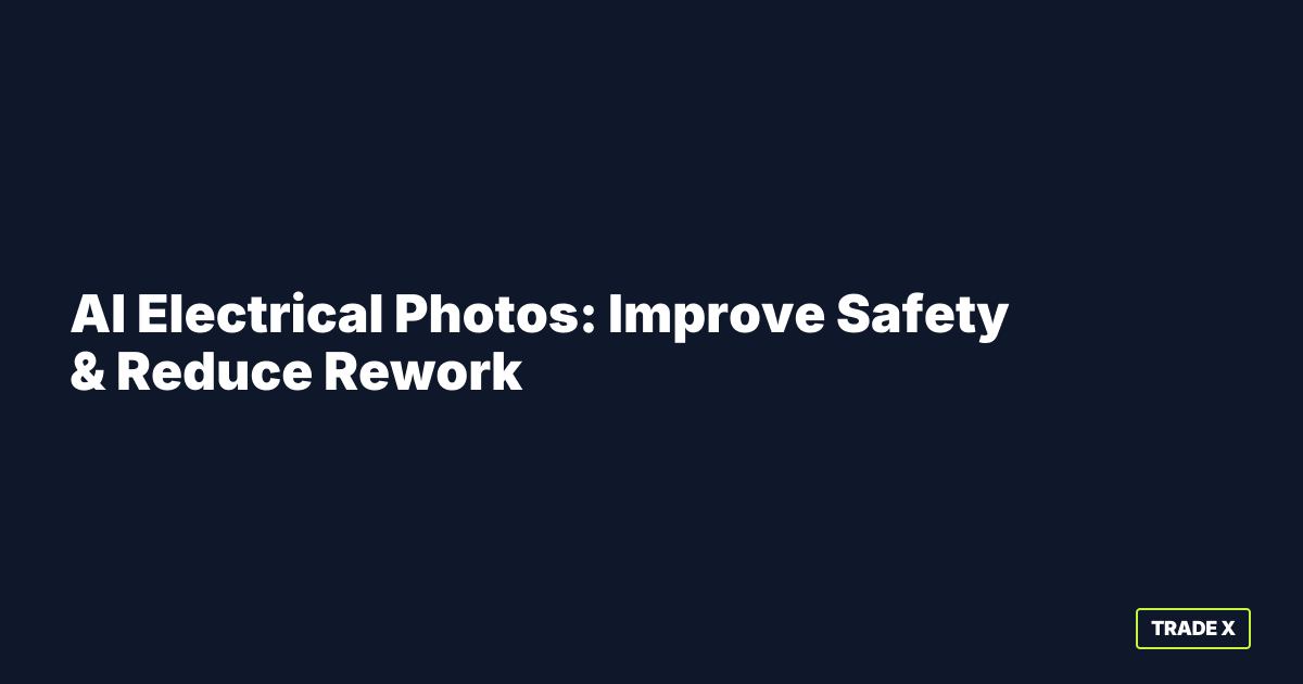 AI electrical inspection photos showing code compliance analysis and safety hazard detection