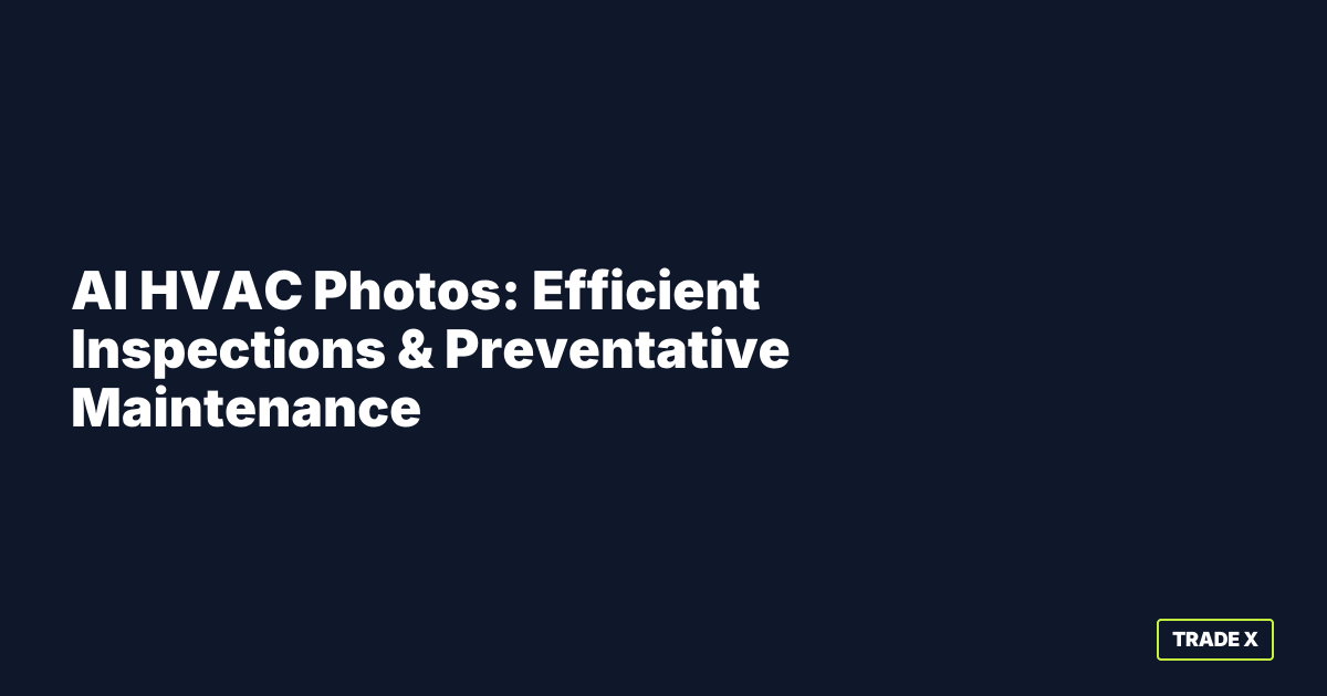 AI HVAC inspection photos showing automated equipment analysis and maintenance detection